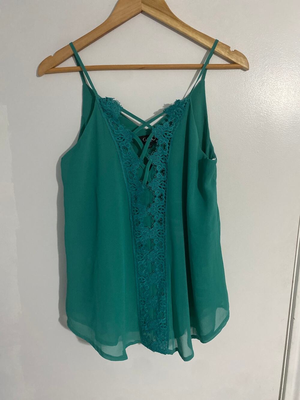 GiGio USA by Umgee tank top women’s size S teal lace